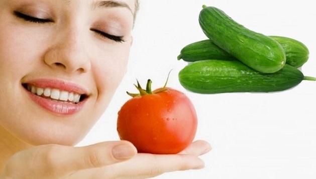 Tomato and Cucumber Face Pack