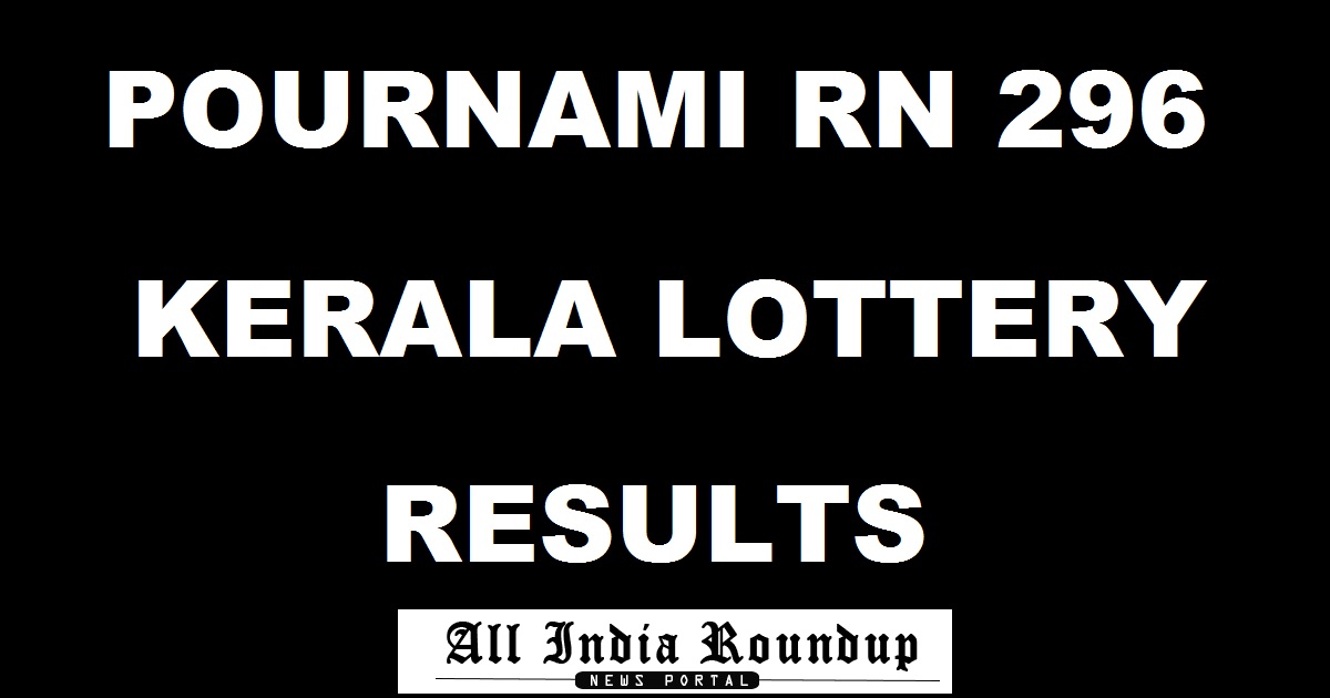 Pournami RN 296 Lottery Results