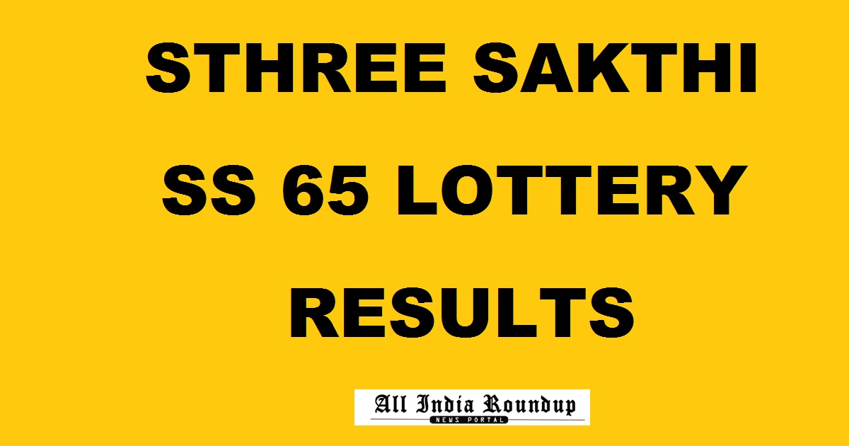 Sthree Sakthi SS 65 Lottery Results