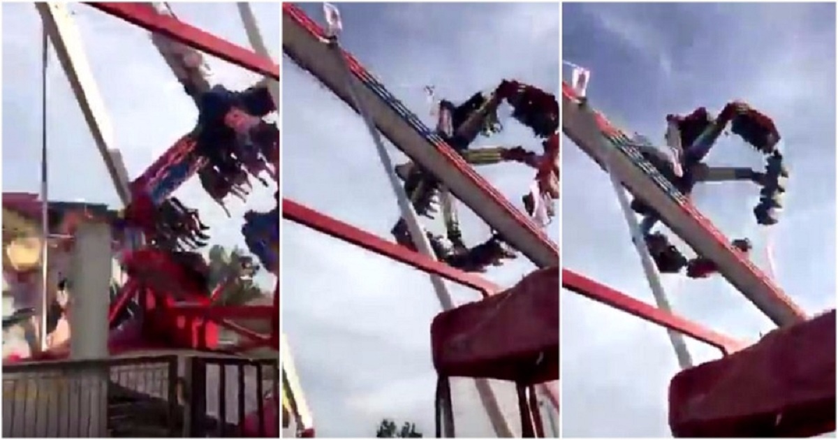 [WATCH VIDEO] A Swinging Ride Breaks Apart And Throws People 50Feet