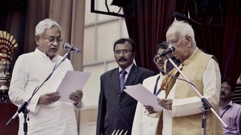 Nitish Kumar oath taking as Bihar CM