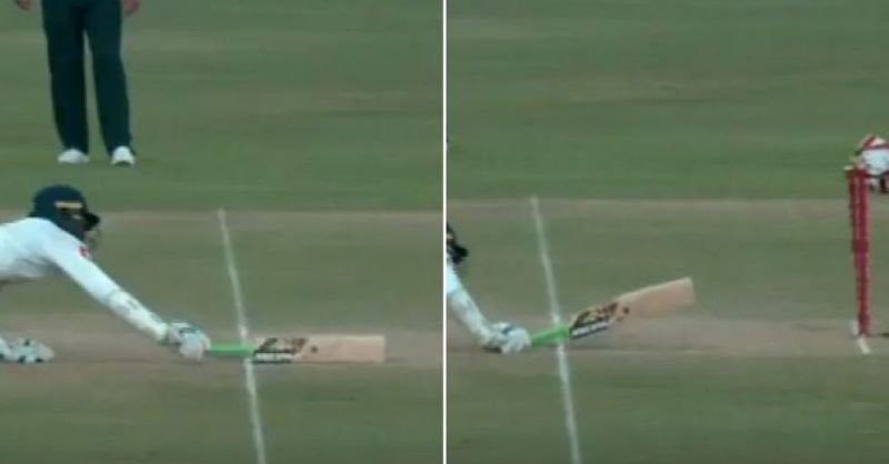 Tharanga was run out in bizarre fashion