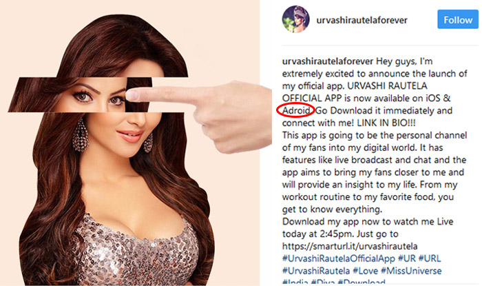 urvashi-adroid-mistake