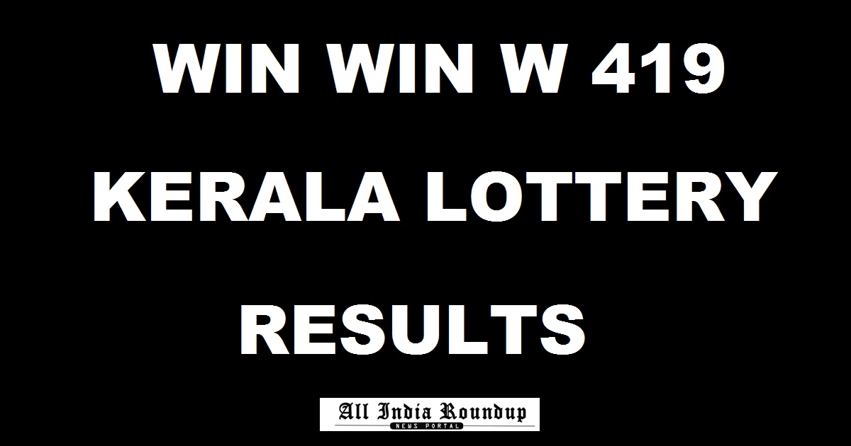 Win Win W 419 Lottery Results