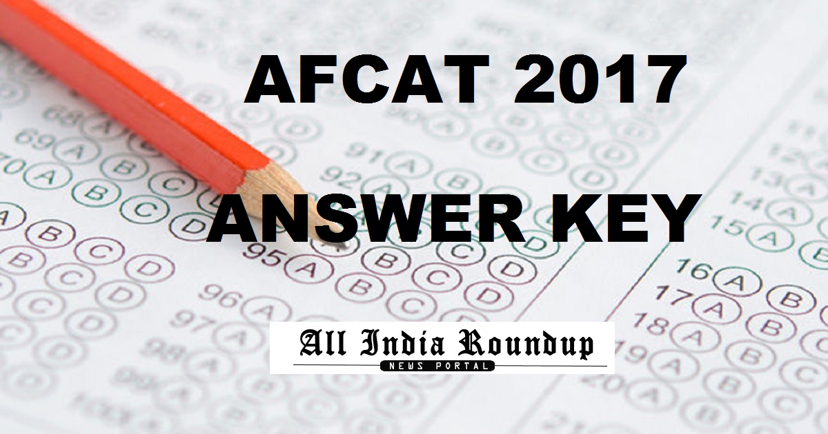AFCAT 2 Answer Key 2017 Cutoff Marks For 27th August Exam - Download IAF AFCAT Solutions With Question Paper Booklet