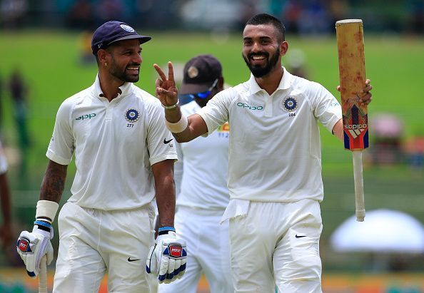 KL Rahul V-sign Celebration