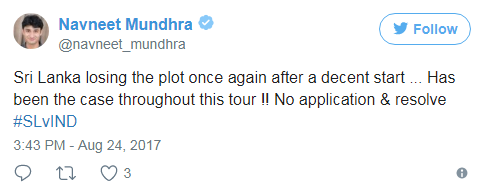 India vs Sri Lanka 2nd ODI Tweets2