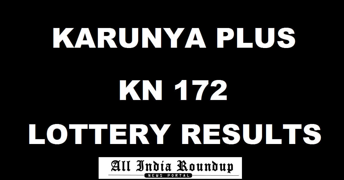 Karunya Plus KN 172 Lottery Results