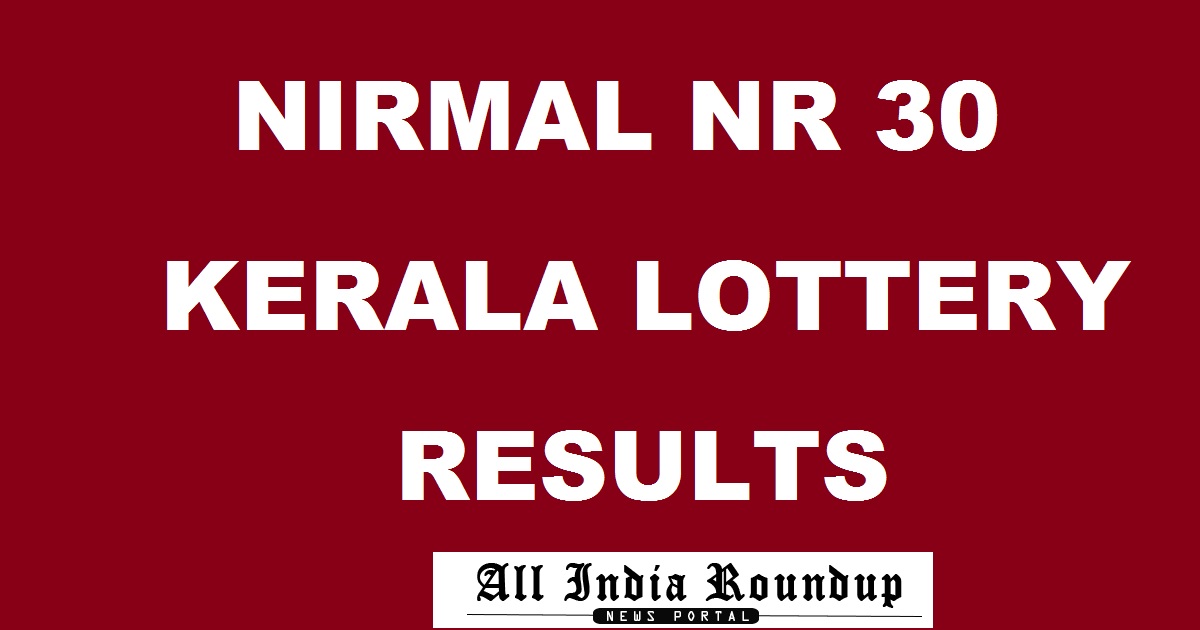 Nirmal NR 30 Lottery Results