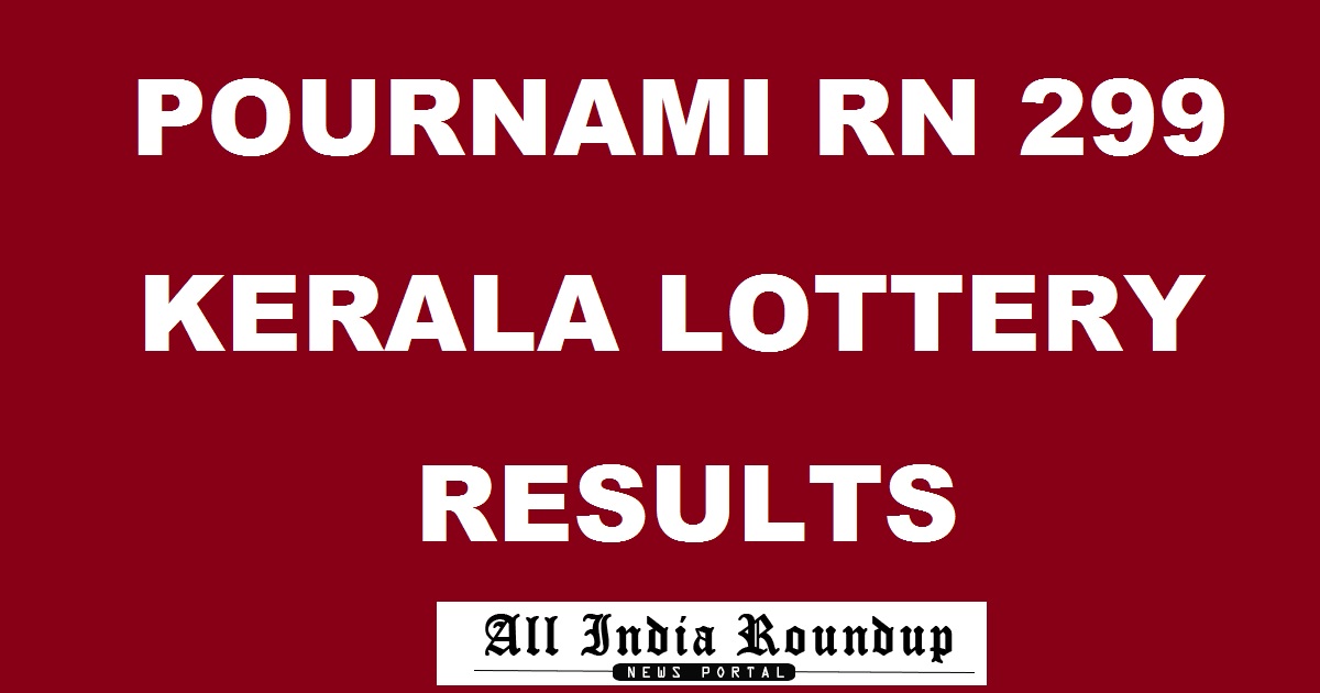 Pournami RN 299 Lottery Results