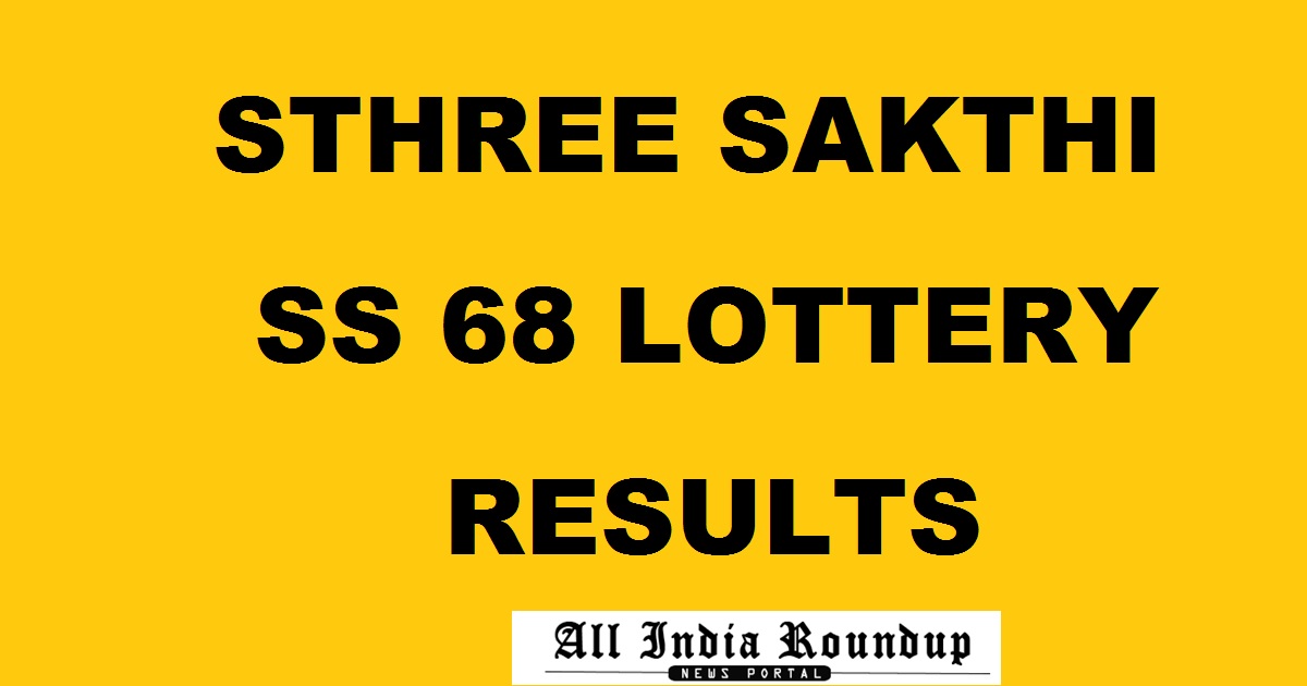 Sthree Sakthi SS 68 Lottery Results