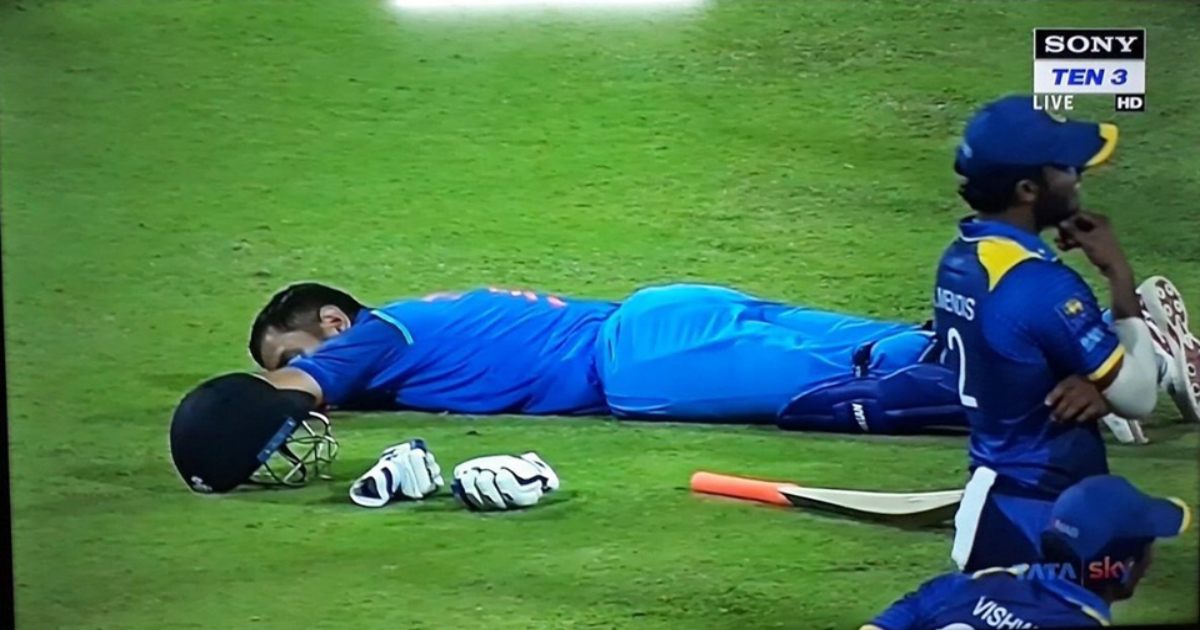 These Pics Of ‘MS Dhoni Sleeping On Floor’ In Chennai Airport Proves