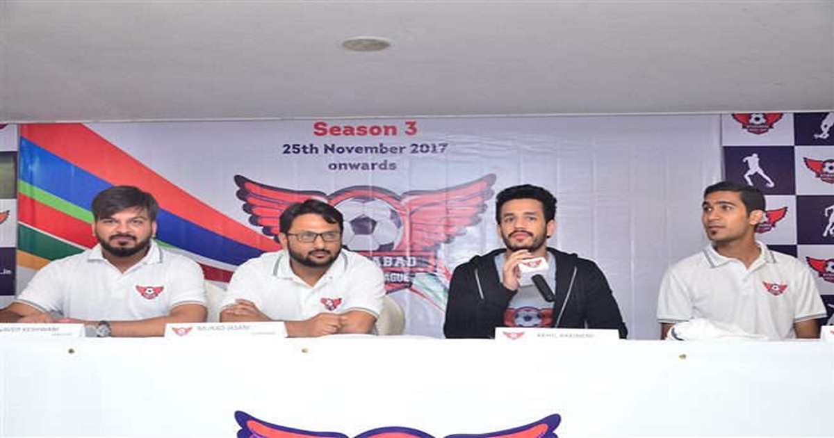 Hyderabad: Akhil Akkineni Is A Brand Ambassador For Football League 3rd Season