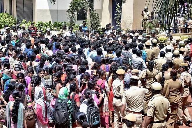 Kannada activists stop IBPS bank exam