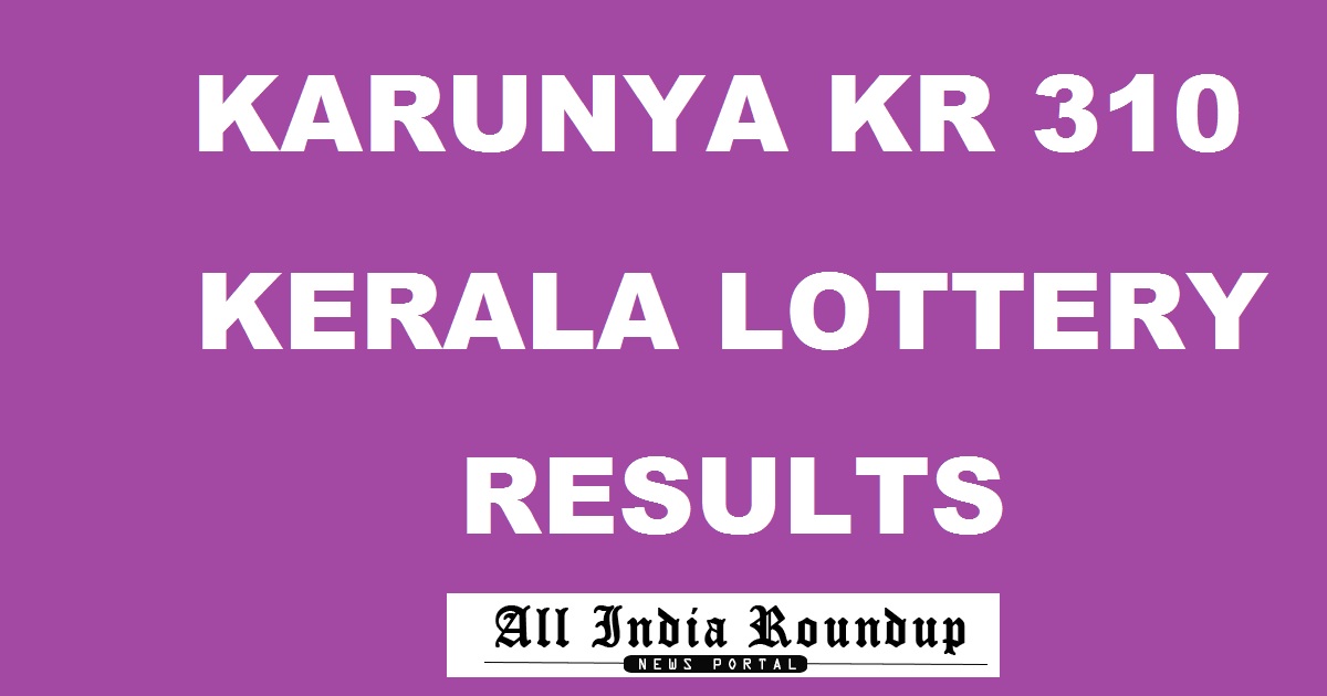 Karunya KR 310 Lottery Results Live