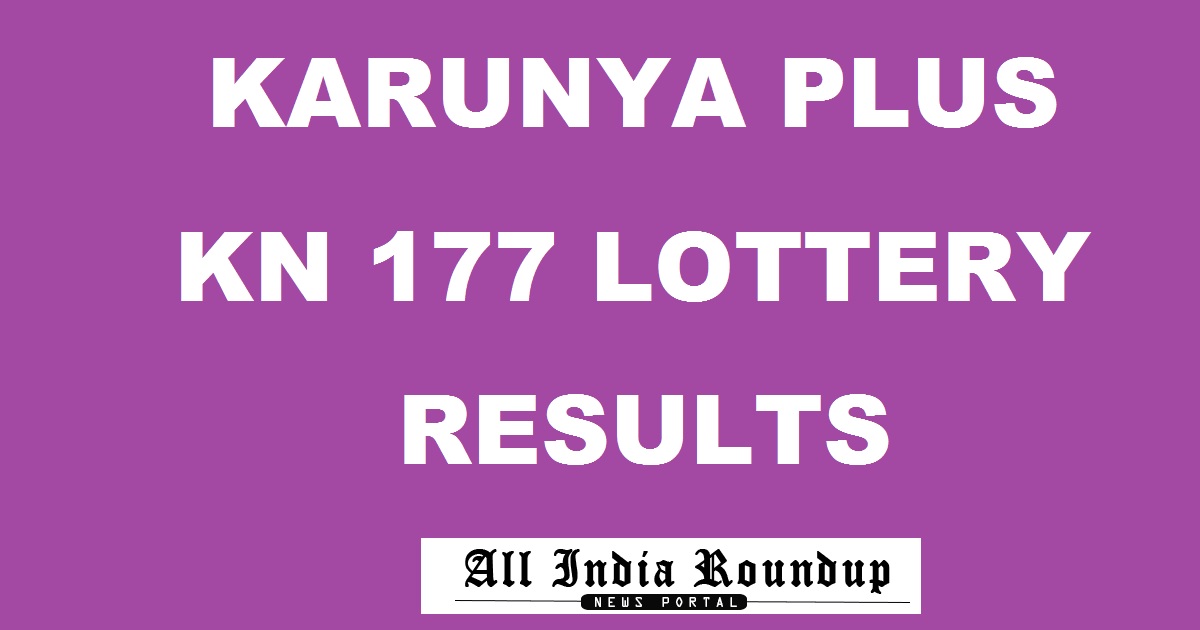 Karunya Plus Lottery KN 177 Results