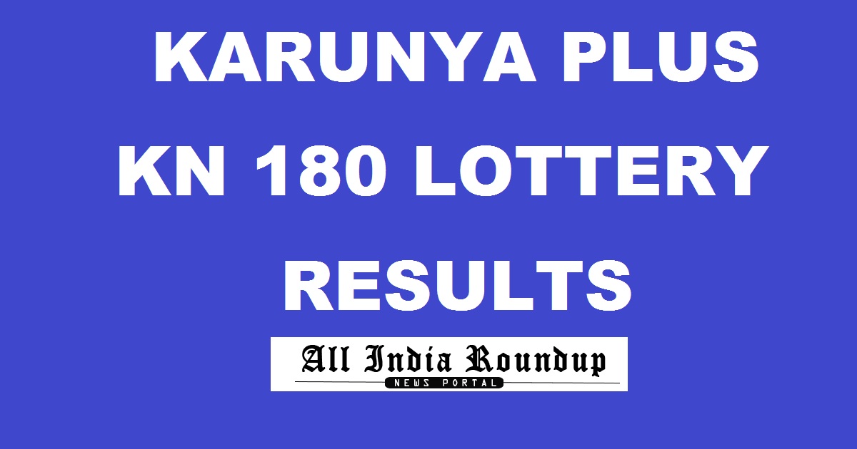 Karunya Plus Lottery KN 180 Results