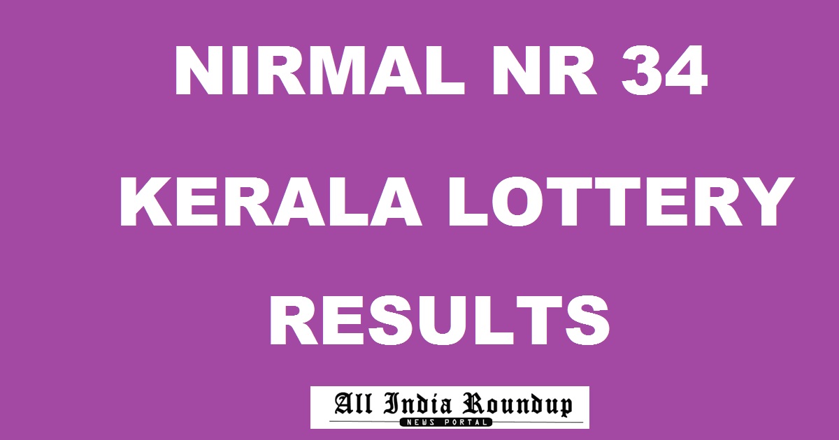 Nirmal Lottery NR 34 Results