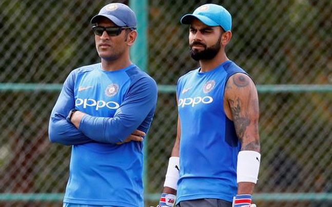 dhoni and kohli