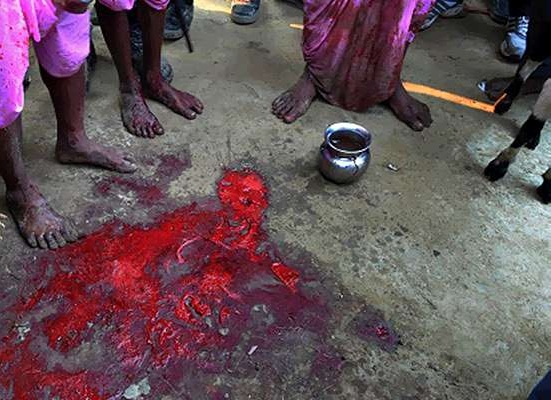 'Possessed by a witch' wife drinks husband's blood