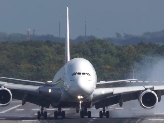 Airbus A380 scary landing