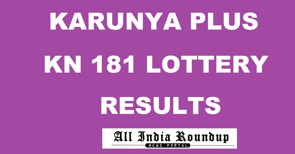 Karunya Plus KN 181 Results Live