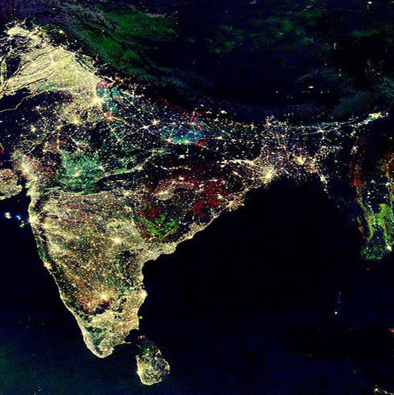 NASA Posted Real Image of South India on Diwali Night