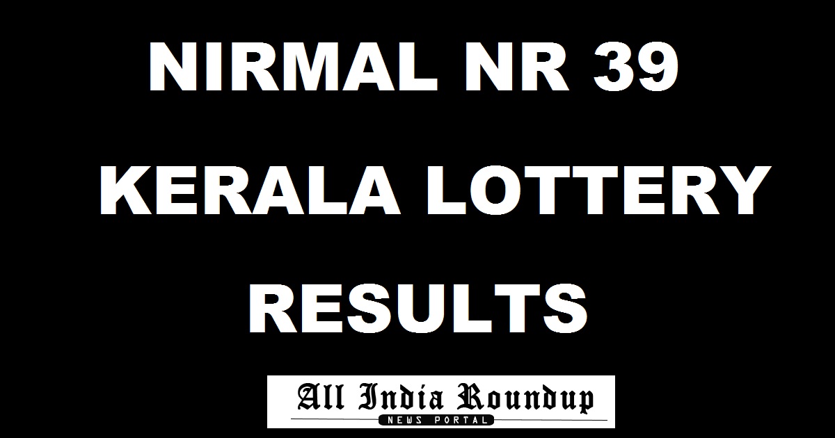 Nirmal NR 39 Lottery Results Live