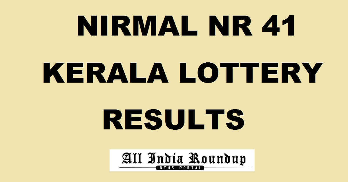 Nirmal Lottery NR 41 Results