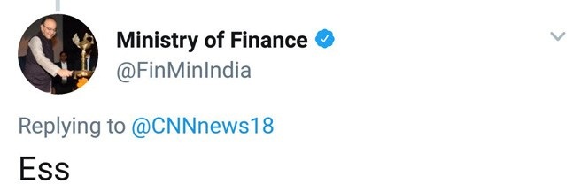 Finance Ministry reply to News Channel.