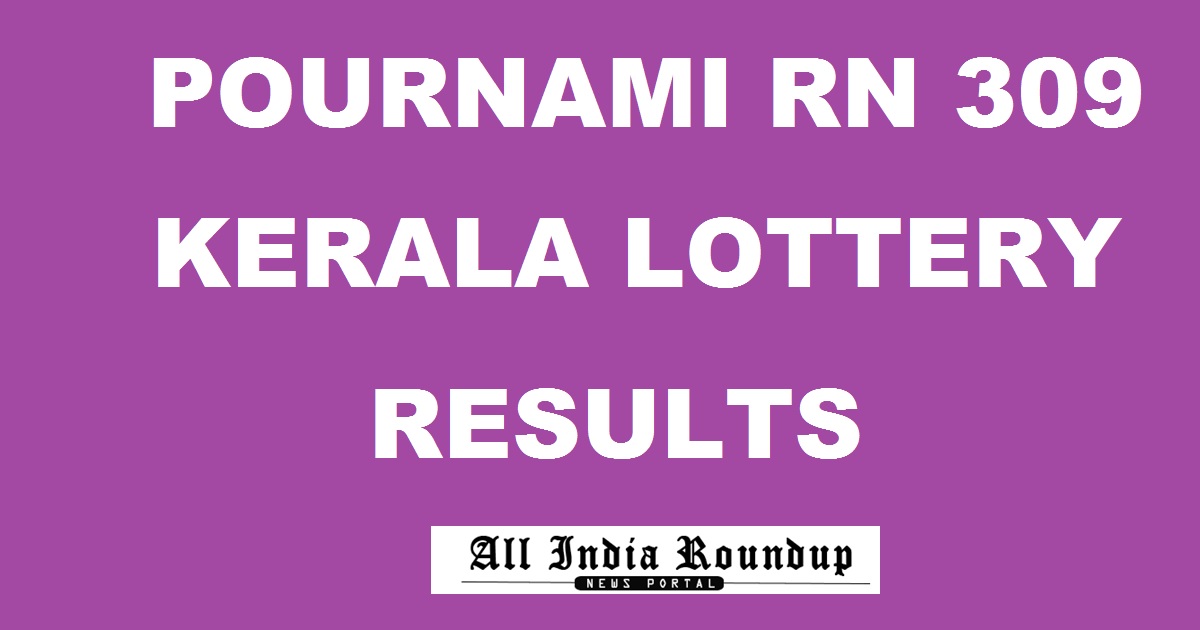 Pournami RN 309 Lottery Results Live