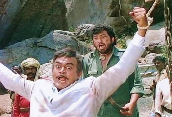 A scene from Sholay