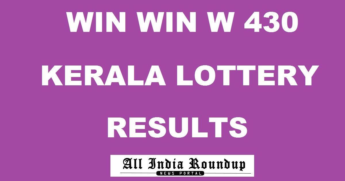 Win Win Lottery W 430 Results