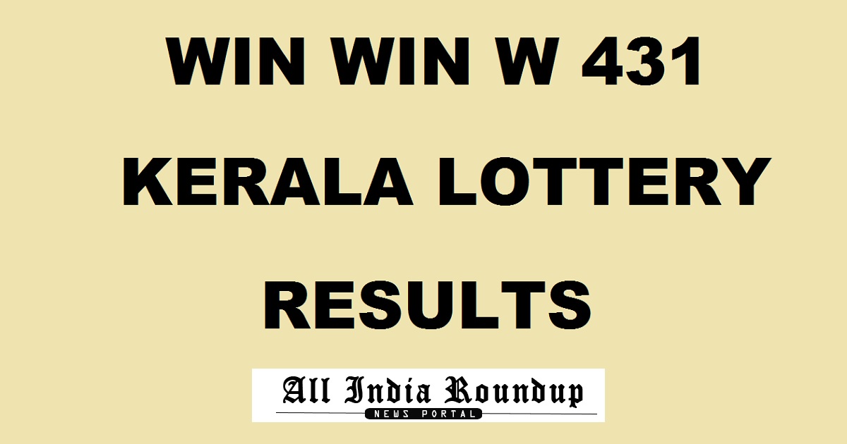 Win Win Lottery W 431 Results Out!