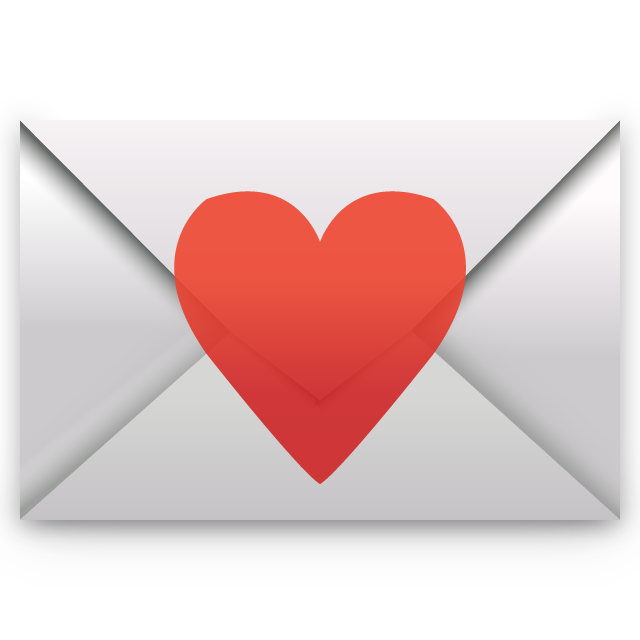 Heart on Envelope