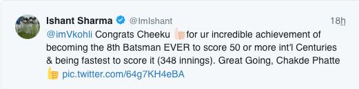 ishant tweet