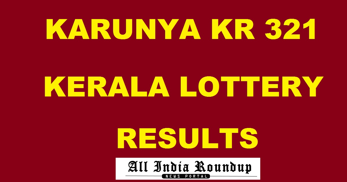 Karunya KR 321 Lottery Results