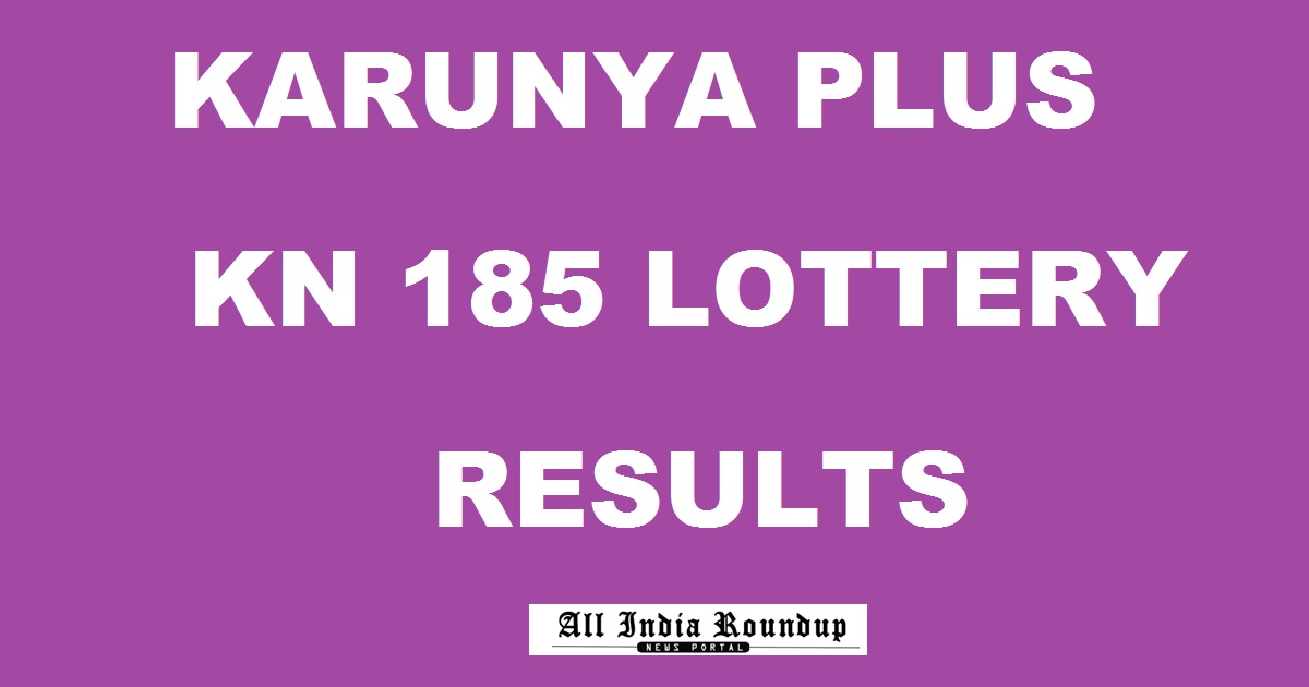 Karunya Plus Lottery KN 185 Results