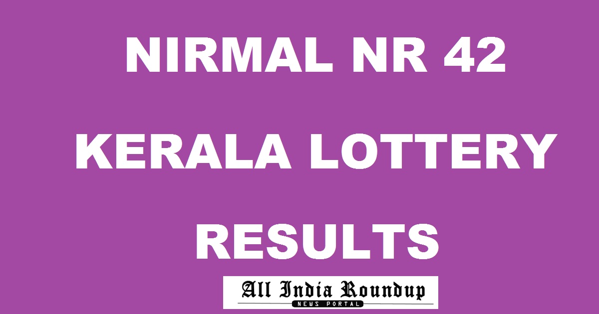Nirmal Lottery NR 42 Results Live