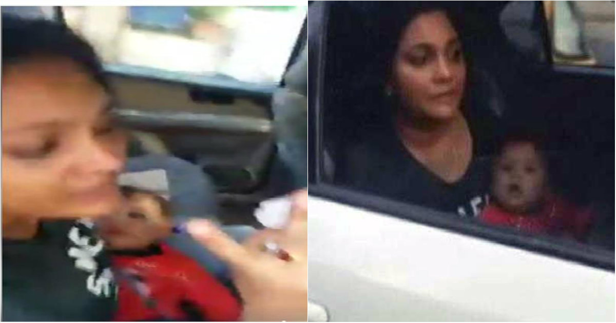 [Watch Video] HORRIFIC Mumbai Policeman Tows Car With Sick Woman Breastfeeding Infant