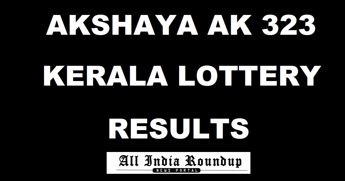 Akshaya AK 323 Lottery Results
