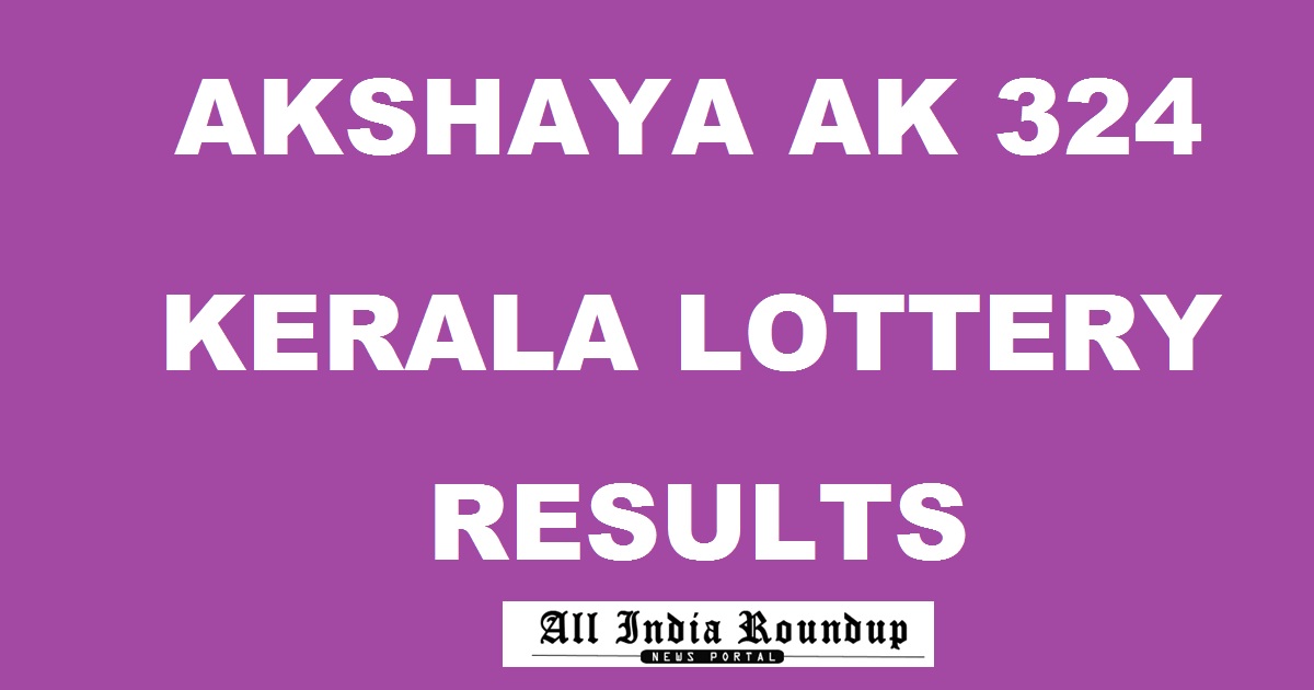 Akshaya AK 324 Lottery Results