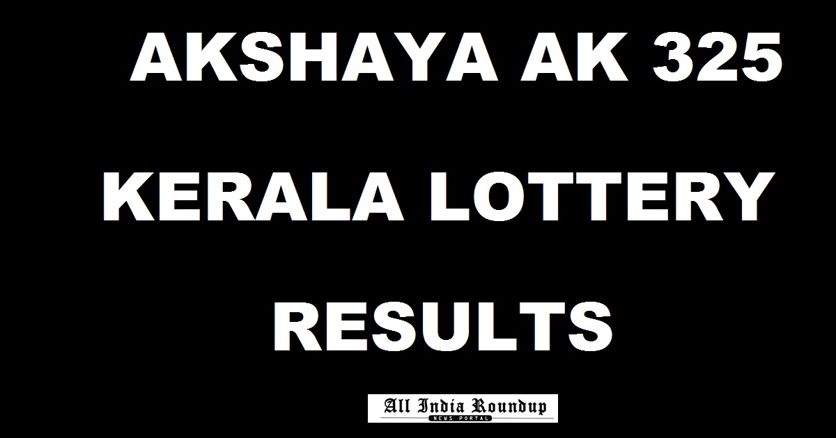 Akshaya AK 325 Lottery Results