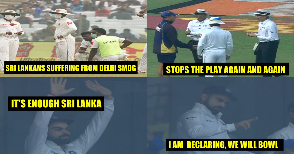 Angry Virat Kohli Declares After Sri Lankans Complain Of Delhi Smog