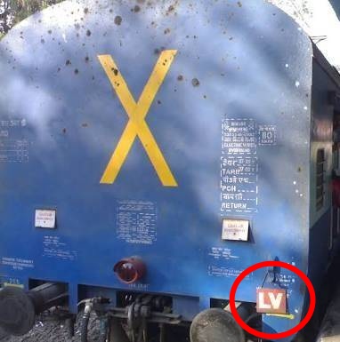 Indian trains with letter X and LV