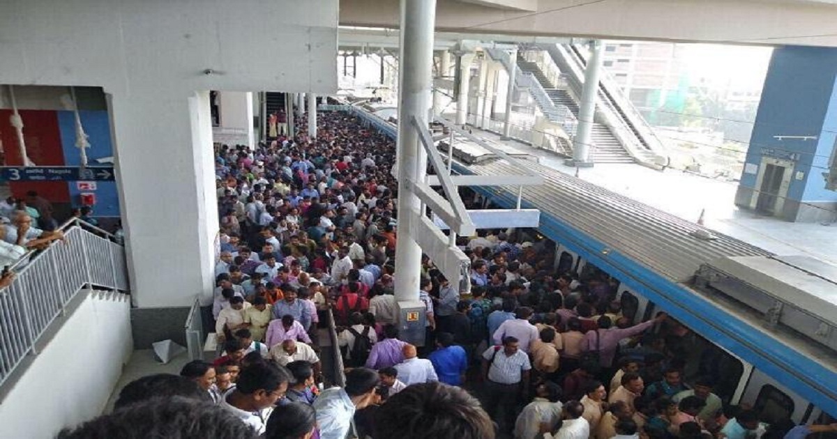 Hyderabad Metro Rail creates record