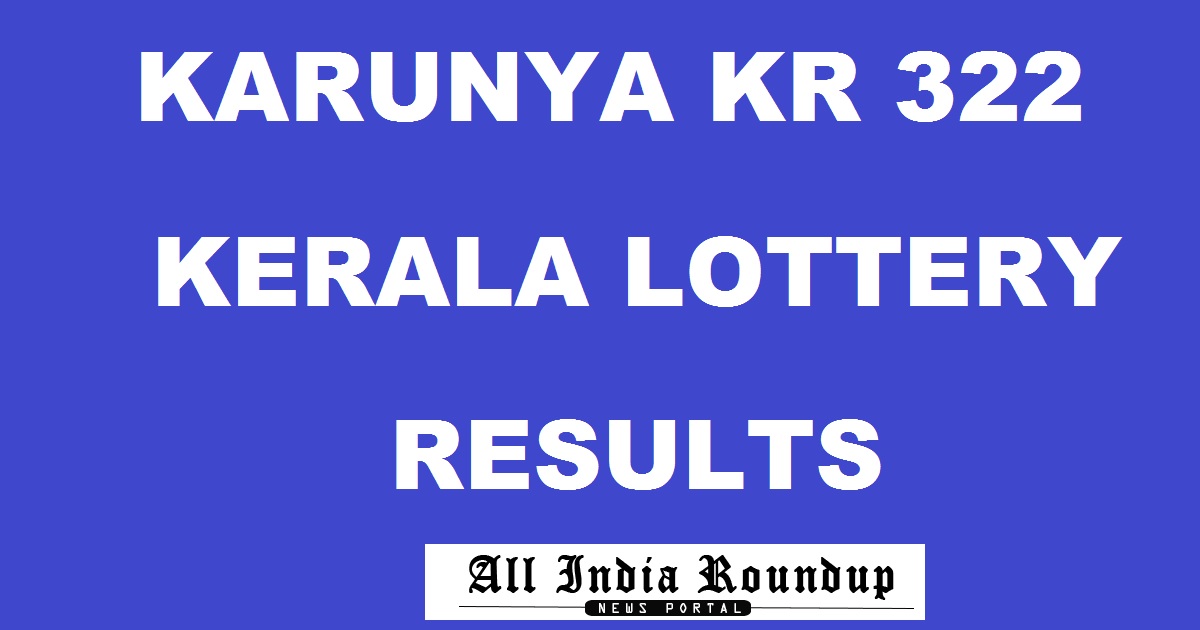 Karunya KR 322 Lottery Results
