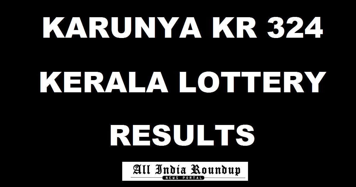Karunya KR 324 Lottery Results