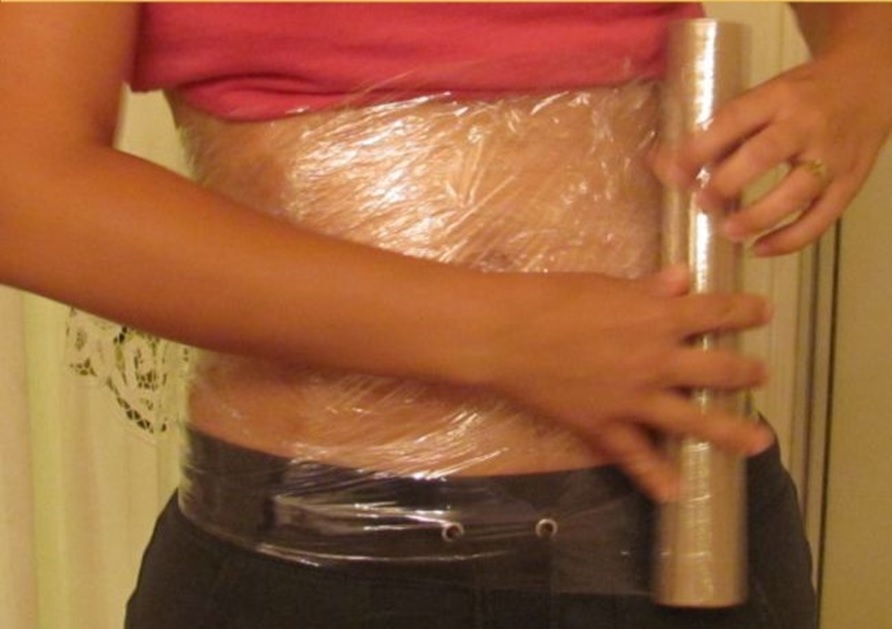 Wrap the entire area with plastic wrap