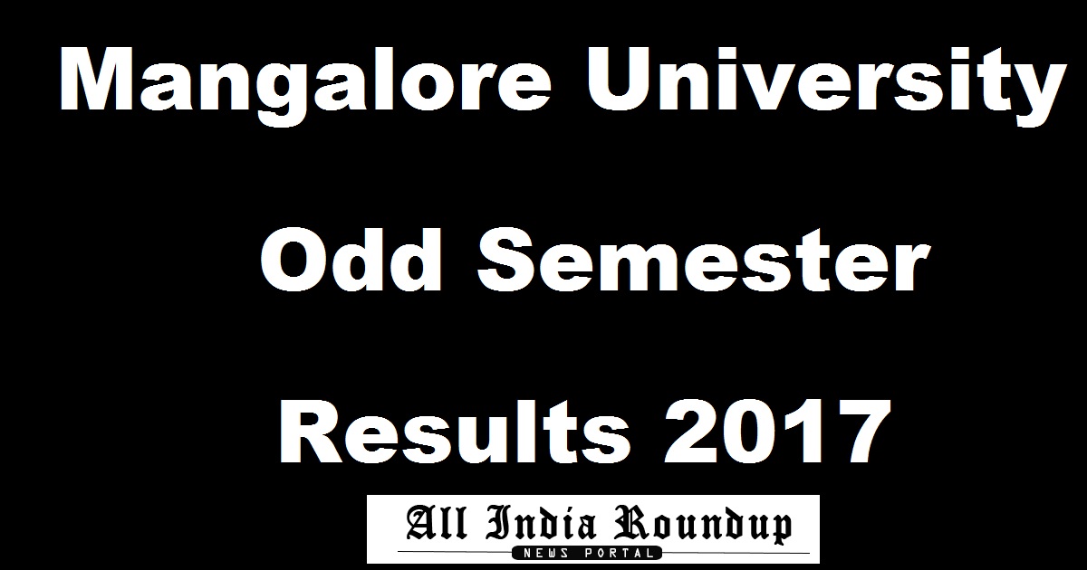 Declared! Mangalore University UG Odd Sem Results Oct/ Nov ...